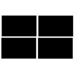 Carti si Birotica - Papetarie - Notite autoadezive - Set 40 Etichete autoadezive dreptunghiulare, negru, 7 x 12 cm - Infinity.ro