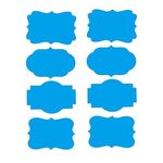 Carti si Birotica - Papetarie - Notite autoadezive - Set 40 Etichete autoadezive, albastru, de scris cu markerul, diverse forme, 4x8 cm - Infinity.ro