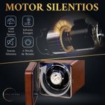 Fashion, accesorii si bijuterii - Barbati - Bijuterii barbati - Ceasuri barbati - Cutie ceas, Rotator pentru 1 ceas automatic, watch winder 1, Ava-Stars ®, exterior din piele, maro - Infinity.ro