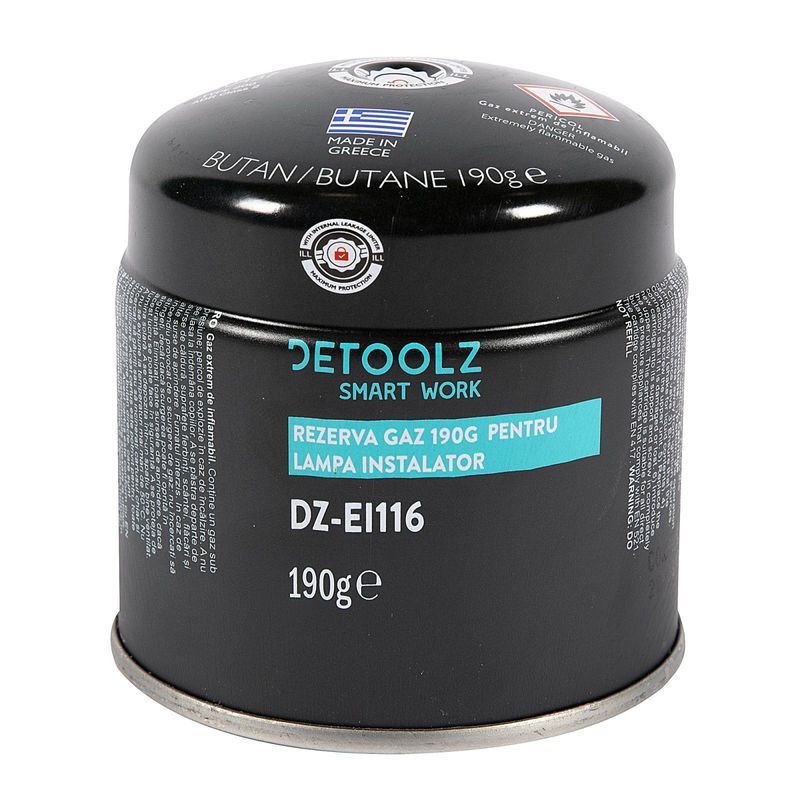Electronice si Electrocasnice - Aragazuri, cuptoare si hote - Accesorii aragazuri, cuptoare si hote - Accesorii aragazuri - Rezerva gaz 190g pentru lampa instalator - Infinity.ro
