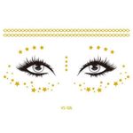 Ingrijire personala si Cosmetice - Ingrijire personala - Ingrijire corp - Tatuaje temporare - Tatuaj temporar pentru fata auriu VS026 - Infinity.ro