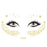 Ingrijire personala si Cosmetice - Ingrijire personala - Ingrijire corp - Tatuaje temporare - Tatuaj temporar pentru fata auriu VS012 - Infinity.ro