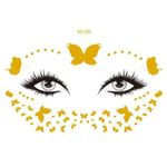 Ingrijire personala si Cosmetice - Ingrijire personala - Ingrijire corp - Tatuaje temporare - Tatuaj temporar pentru fata auriu VS031 - Infinity.ro