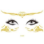 Ingrijire personala si Cosmetice - Ingrijire personala - Ingrijire corp - Tatuaje temporare - Tatuaj temporar pentru fata auriu VS029 - Infinity.ro