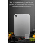 Casa si Gradina - Bucatarie si vesela - Ustensile bucatarie - Tocatoare de bucatarie - Tocator de bucatarie din titan FOtehniq V4 29x20x0.2 cm, fara miros, usor de curatat, potrivit pentru masina de spalat vase - Infinity.ro