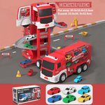 Jucarii, Copii si Bebe - Jucarii si jocuri - Vehicule si jucarii cu telecomanda - Utilaje constructie de jucarie - Set de joaca Parcare etajata pentru Copii „Statie de Pompieri” si Camion - Infinity.ro