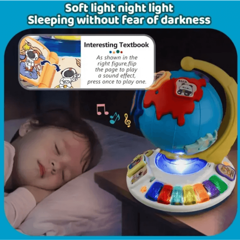 Jucarii, Copii si Bebe - Jucarii si jocuri - Jucarii & jocuri educative - Jocuri si jucarii educative - Glob pamantesc copii cu lumini si muzica - Puzzle interactiv - Infinity.ro