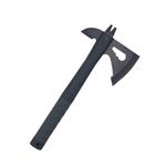 Sport si Outdoor - Camping - Accesorii camping si drumetii - Topor autoaparare 33 cm 2 taisuri maner cauciuc model cu lant negru - Infinity.ro