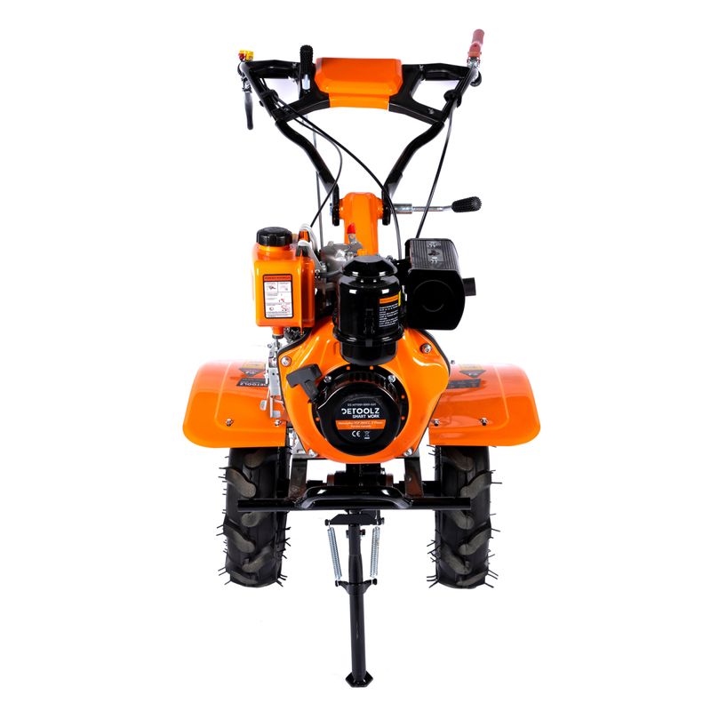 Casa si Gradina - Gradinarit si plante - Utilaje gradina - Motosape si motocultoare - Motocultor DETOOLZ 7CP 280CC, motorina, 4T, 3 viteze, pornire manuala, cu roti - Infinity.ro