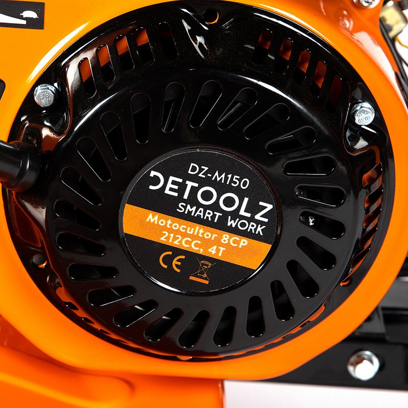 Casa si Gradina - Gradinarit si plante - Utilaje gradina - Motosape si motocultoare - Motocultor DETOOLZ DZ-M150, 8 CP, 212 CC, motor 4 timpi - Infinity.ro