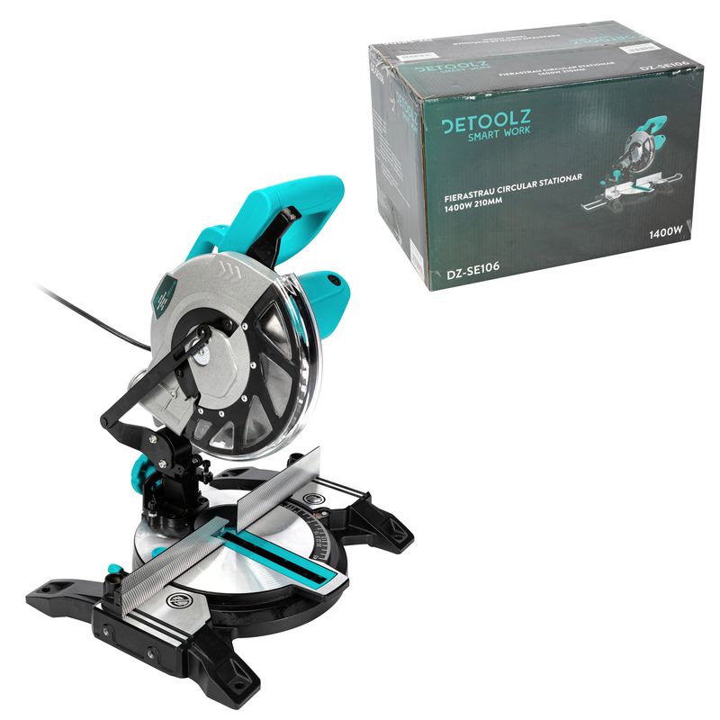 Casa si Gradina - Constructii - Scule electrice si accesorii - Fierastraie electrice - Fierastrau circular stationar 1400W 210mm Detoolz - Infinity.ro