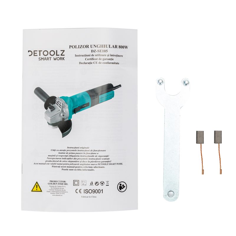 Casa si Gradina - Constructii - Scule electrice si accesorii - Polizoare - Polizor unghiular Detoolz 800W 125mm DZ - Infinity.ro