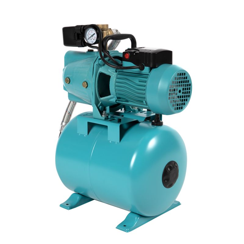 Casa si Gradina - Gradinarit si plante - Instalatii si accesorii pentru irigatii - Pompe apa - Hidrofor 24 litri, Detoolz, 0,75kW/1HP AUJS 100, absorbtie 9 m, inaltime 45 m, 3.3 mc/h - Infinity.ro