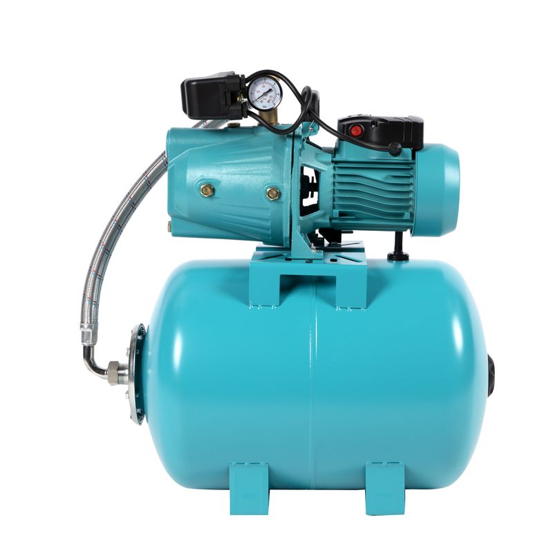 Casa si Gradina - Gradinarit si plante - Instalatii si accesorii pentru irigatii - Pompe apa - Hidrofor 50 litri, Detoolz, 0,75kW/1HP AUJET-100B, absorbtie 9 m, inaltime 45 m, 3.3 mc/h - Infinity.ro