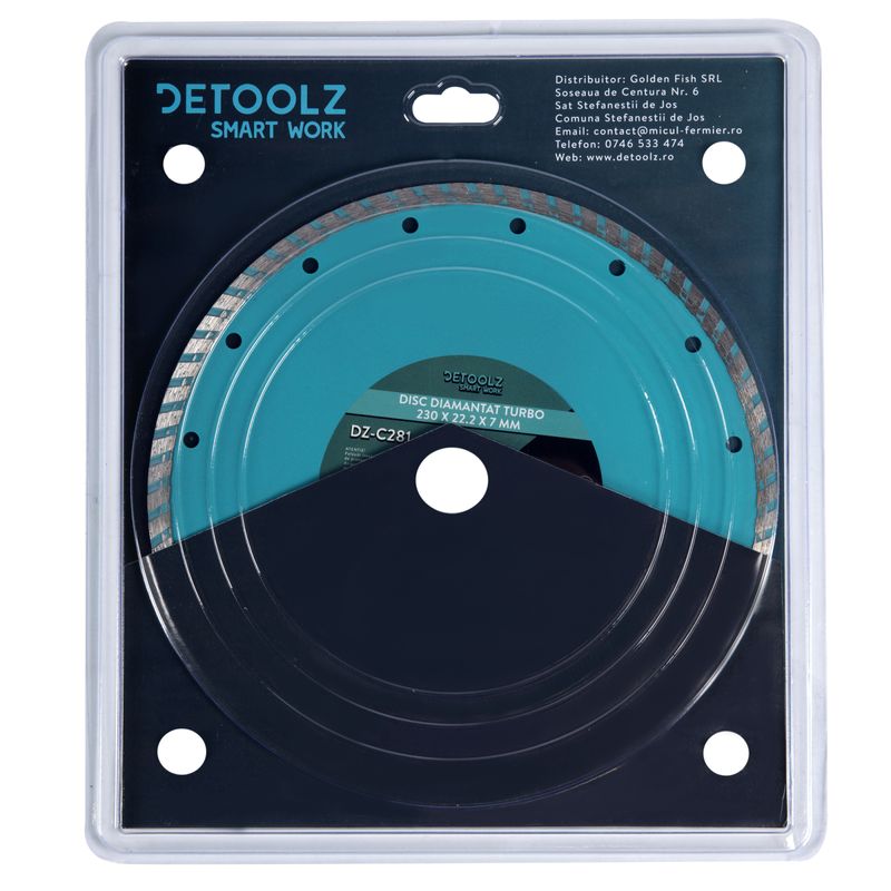 Casa si Gradina - Constructii - Scule electrice si accesorii - Accesorii fierastraie electrice - Disc diamantat turbo 230x25.4x7mm - Infinity.ro