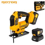 Casa si Gradina - Constructii - Scule electrice si accesorii - Fierastraie electrice - Fierastrau pendular pe acumulator ROTOR RJS21,21V/ 3 Ah, 750W, 3000 rot/min - Infinity.ro