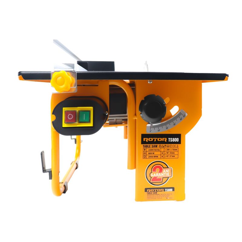 Casa si Gradina - Constructii - Scule electrice si accesorii - Fierastraie electrice - Circular de masa TS800 ROTOR Putere 800 W, Diametru disc 200 x 16 x 2.4 mm, Dimensiune Platforma 500x335 m - Infinity.ro