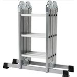 Casa si Gradina - Constructii - Scari si accesorii interioare - Scari aluminiu/ otel - Scara pliabila 4x4 din aluminiu KMP404B - Infinity.ro