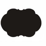 Casa si Gradina - Decoratiuni - Decoratiuni perete - Tabla de scris autocolant, pentru Scris cu Creta, aspect Norisor, Negru, 59 x 41 cm - Infinity.ro
