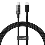Laptop, Telefoane si Tablete - Telefoane mobile si accesorii - Accesorii Telefoane - Cabluri si adaptoare telefoane - Cablu USB-C la Type-C, Super Fast Charging 100W, 2m - Baseus Gem (P10373000111-01) - Negru - Infinity.ro