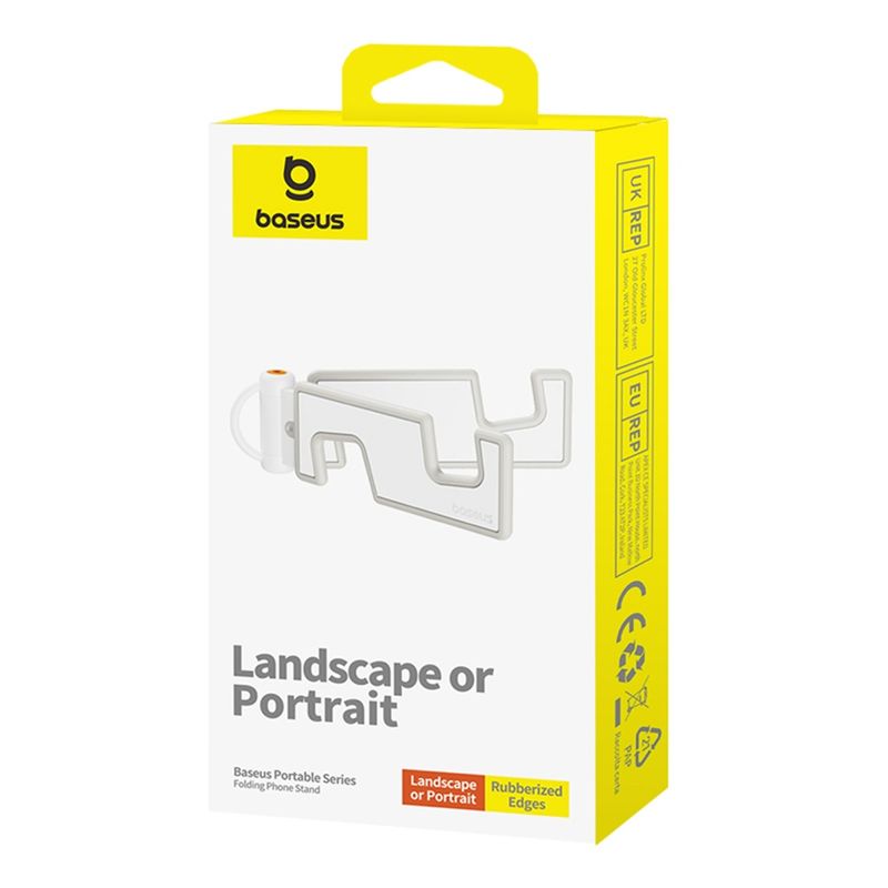 Laptop, Telefoane si Tablete - Telefoane mobile si accesorii - Accesorii Telefoane - Suport si docking telefoane - Suport de Birou Pliabil - Baseus (B10556600211-00) - Alb - Infinity.ro