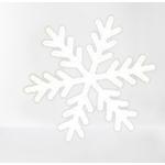 Carti si Birotica - Papetarie - Afise si stickere - Set stickere decorative Craciun, fulgi albi, 12 bucati, 4x4 cm - Infinity.ro
