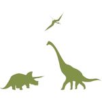 Carti si Birotica - Papetarie - Afise si stickere - Set stickere decorative , Dinozauri, lumineaza in intuneric, 3buc, 50/30/12 cm - Infinity.ro