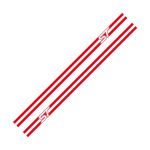 Auto si Moto - Piese auto si accesorii - Piese auto - Tuning - Sticker abtibild pentru capota auto, sau alt element de caroserie, cu dungi tuning, universal, Rosu, 120x25 cm - Infinity.ro