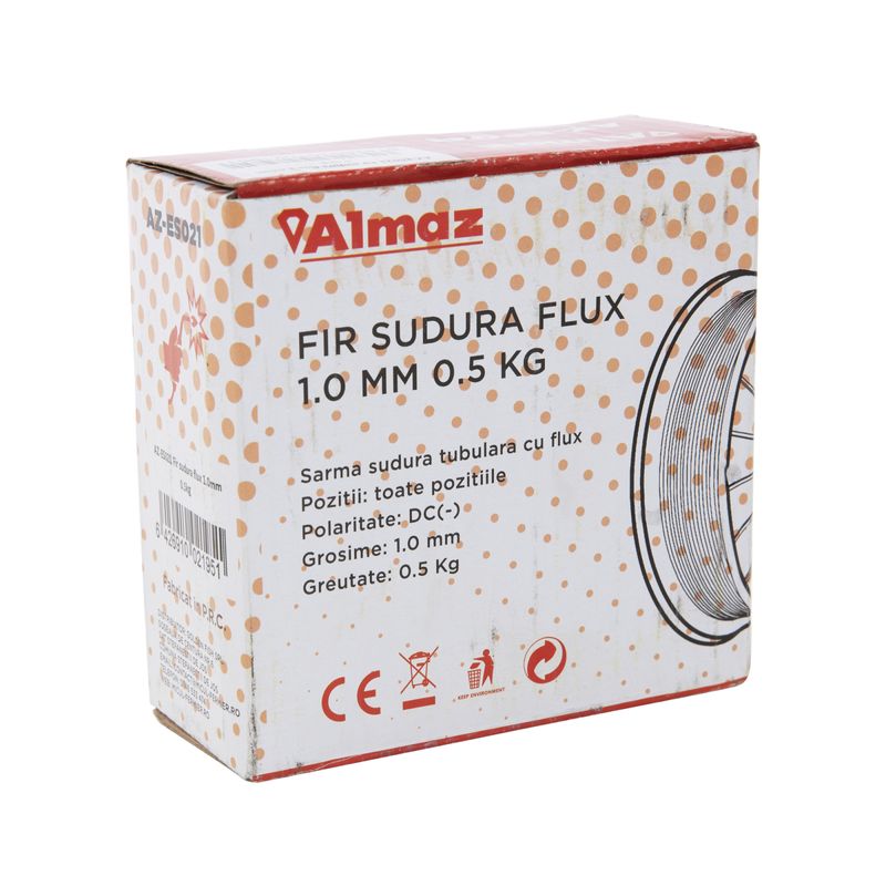 Casa si Gradina - Constructii - Scule electrice si accesorii - Accesorii aparate de sudura - Fir sudura flux 1.0mm 0.5kg - Infinity.ro