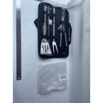 Casa si Gradina - Gradina si terasa - Gratare si accesorii - Accesorii gratare - Set 7 Ustensile pentru Gratar, Flippy, din Otel Inoxidabil, Geanta Oxford, Argintiu - Infinity.ro