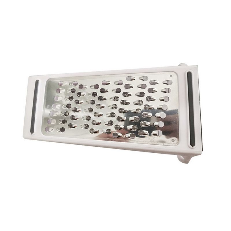Casa si Gradina - Bucatarie si vesela - Ustensile bucatarie - Razatori si curatatoare - Razatoare de bucatarie cu cutie colectoare Flippy, doua tipuri de lame, carcasa inox si ABS, design practic, alb - Infinity.ro