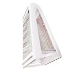 Casa si Gradina - Bucatarie si vesela - Ustensile bucatarie - Razatori si curatatoare - Razatoare de bucatarie cu cutie colectoare Flippy, doua tipuri de lame, carcasa inox si ABS, design practic, alb - Infinity.ro