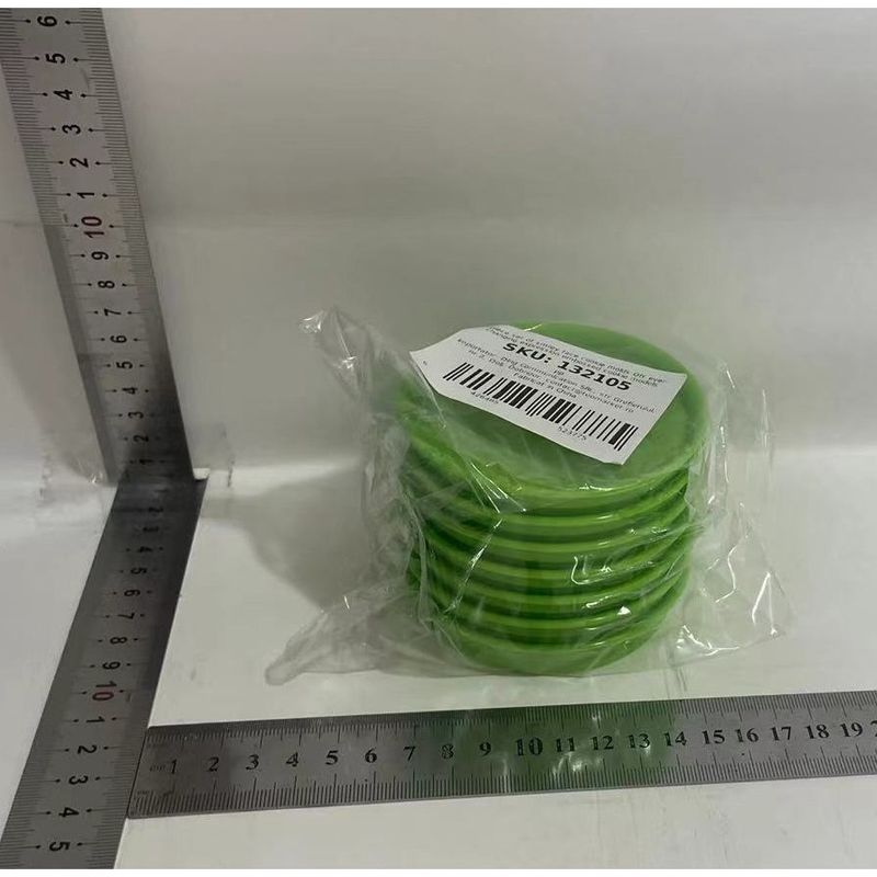 Casa si Gradina - Bucatarie si vesela - Ustensile bucatarie - Forme prajituri - Set 7 Forme de Prajituri, Flippy, Model Emoticoane Smiley Face, Diferite Expresii, 7.7 x 1.5 cm, din PP, Verde - Infinity.ro