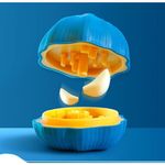 Casa si Gradina - Bucatarie si vesela - Ustensile bucatarie - Prese si storcatoare manuale - Presa Manuala pentru Usturoi, Flippy, Model Usturoi, 7 x 7.5 cm, din Plastic, Albastru Inchis - Infinity.ro