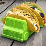 Casa si Gradina - Bucatarie si vesela - Ustensile bucatarie - Tavi servire - Suport pentru Taco, Flippy, Model Autobuz, 14 x 7.5 x 6.5 cm, din PP, Verde - Infinity.ro