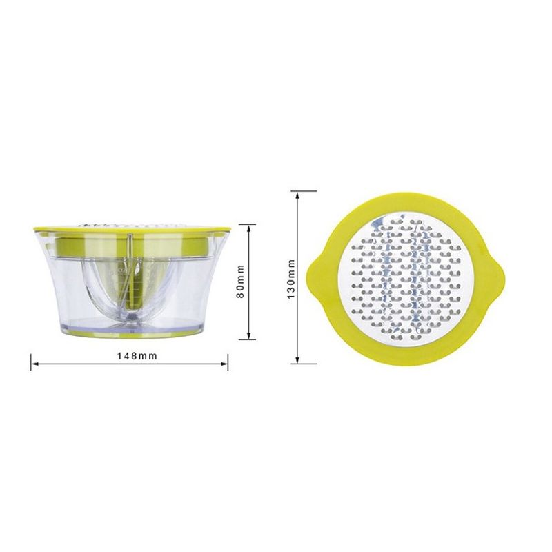 Electronice si Electrocasnice - Electrocasnice bucatarie - Preparare bauturi - Storcatoare de fructe - Storcator de Fructe 2 in 1, Flippy, cu Razatoare si Separator Ou, 14.8 x 8 x 13 cm, Verde - Infinity.ro