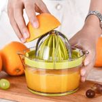 Electronice si Electrocasnice - Electrocasnice bucatarie - Preparare bauturi - Storcatoare de fructe - Storcator de Fructe 2 in 1, Flippy, cu Razatoare si Separator Ou, 14.8 x 8 x 13 cm, Verde - Infinity.ro