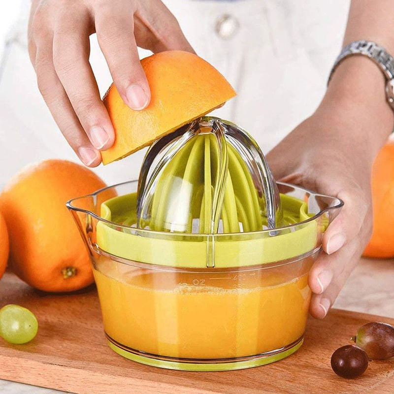 Electronice si Electrocasnice - Electrocasnice bucatarie - Preparare bauturi - Storcatoare de fructe - Storcator de Fructe 2 in 1, Flippy, cu Razatoare si Separator Ou, 14.8 x 8 x 13 cm, Verde - Infinity.ro
