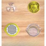 Electronice si Electrocasnice - Electrocasnice bucatarie - Preparare bauturi - Storcatoare de fructe - Storcator de Fructe 2 in 1, Flippy, cu Razatoare si Separator Ou, 14.8 x 8 x 13 cm, Verde - Infinity.ro