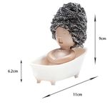 Casa si Gradina - Bucatarie si vesela - Organizare si depozitare bucatarie - Suporturi tacamuri si vase - Suport pentru Spalat Vase, Flippy, pentru Burete/Sarma, Model Cada, Alb/Bej - Infinity.ro