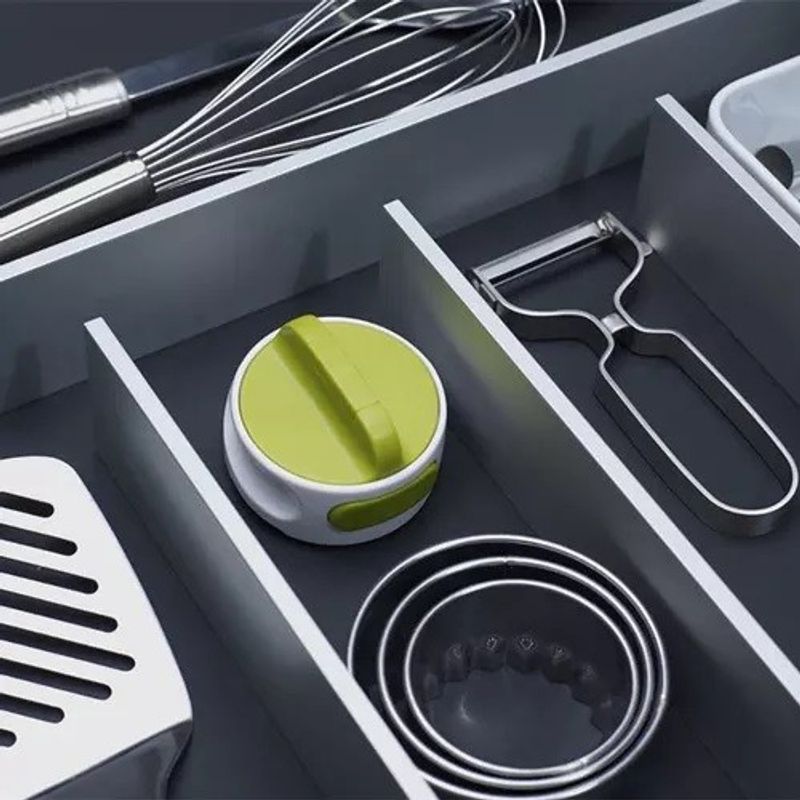 Casa si Gradina - Bucatarie si vesela - Ustensile bucatarie - Desfacatoare conserve - Desfacator Manual de Conserve si Sticle, Flippy, 6.8 x 4.8 cm, din ABS + Otel, Verde/Alb - Infinity.ro