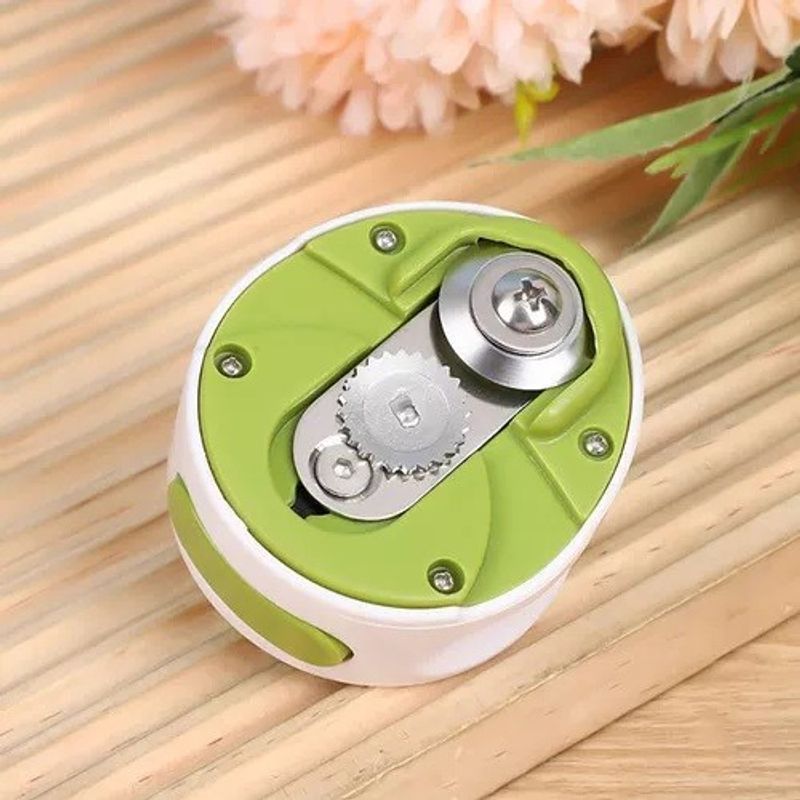 Casa si Gradina - Bucatarie si vesela - Ustensile bucatarie - Desfacatoare conserve - Desfacator Manual de Conserve si Sticle, Flippy, 6.8 x 4.8 cm, din ABS + Otel, Verde/Alb - Infinity.ro