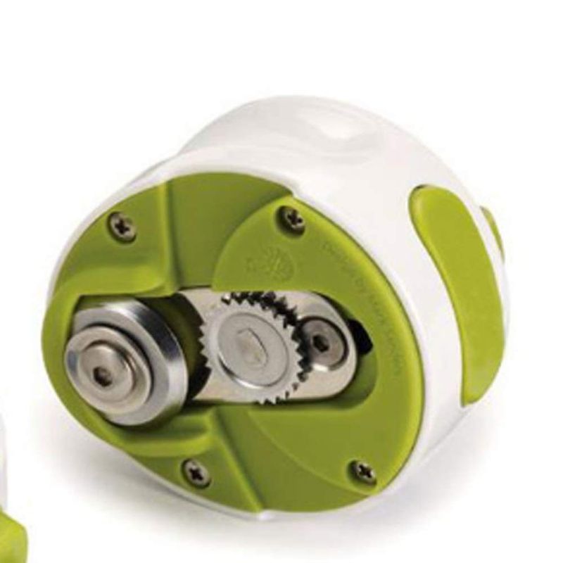 Casa si Gradina - Bucatarie si vesela - Ustensile bucatarie - Desfacatoare conserve - Desfacator Manual de Conserve si Sticle, Flippy, 6.8 x 4.8 cm, din ABS + Otel, Verde/Alb - Infinity.ro