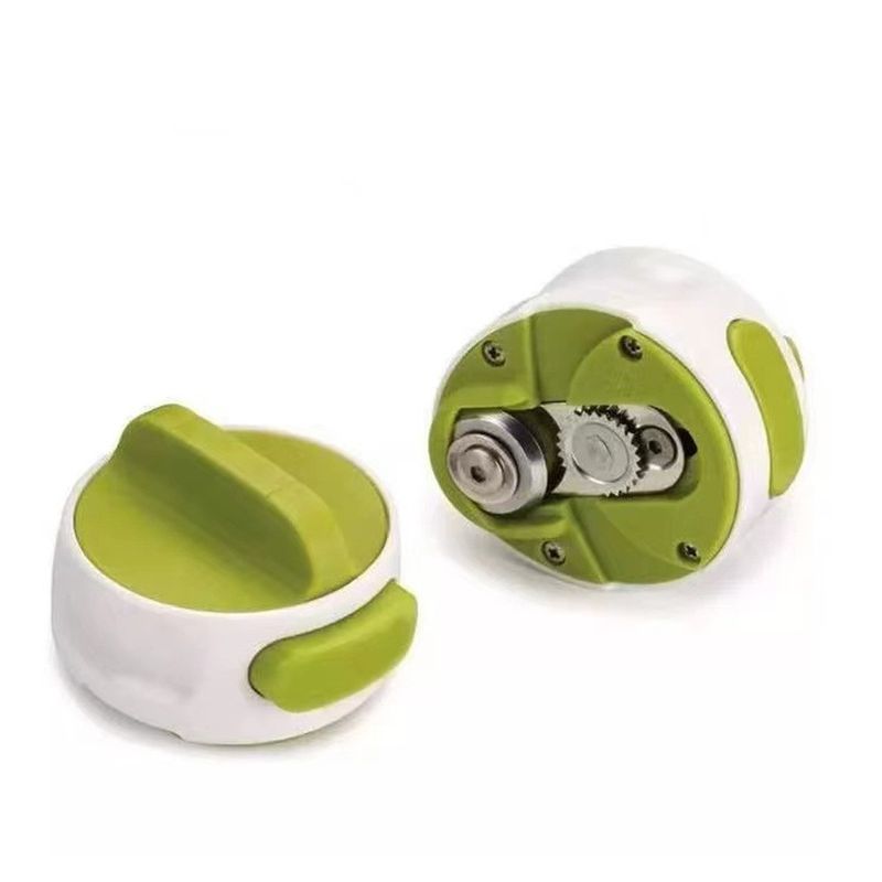 Casa si Gradina - Bucatarie si vesela - Ustensile bucatarie - Desfacatoare conserve - Desfacator Manual de Conserve si Sticle, Flippy, 6.8 x 4.8 cm, din ABS + Otel, Verde/Alb - Infinity.ro
