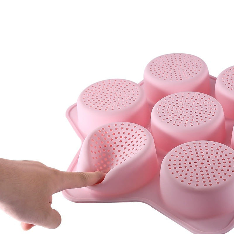 Casa si Gradina - Bucatarie si vesela - Vase pentru gatit - Tavi copt - Forme de Silicon pentru Copt, Flippy, 7 Forme Rotiunde, pentru Burgeri si Prajituri, 38.5 x 4 cm, Roz - Infinity.ro