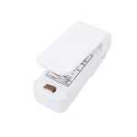 Market - Curatenie si intretinere casa - Produse bucatarie - Pungi si folii alimentare - Mini Aparat de Sigilat Pungi cu Baterii, Flippy, Etansare prin Caldura, Spate Magnetic, Portabil, 9.7x3 cm, Alb - Infinity.ro
