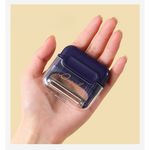 Casa si Gradina - Bucatarie si vesela - Ustensile bucatarie - Razatori si curatatoare - Decojitor/Curatator manual de legume si fructe, Flippy, portabil, cu magnet, doua lame, Inox, Mov, 6.7x6x1.6 cm - Infinity.ro