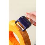 Casa si Gradina - Bucatarie si vesela - Ustensile bucatarie - Razatori si curatatoare - Decojitor/Curatator manual de legume si fructe, Flippy, portabil, cu magnet, doua lame, Inox, Mov, 6.7x6x1.6 cm - Infinity.ro