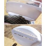 Casa si Gradina - Bucatarie si vesela - Ustensile bucatarie - Razatori si curatatoare - Curatator Manual Solzi de Peste, Flippy, Forma Peste , Recipient cu Capcac pentru Solzi, Plastic, Roz pal, 16x6 cm - Infinity.ro