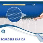 Electronice si Electrocasnice - Electrocasnice bucatarie - Accesorii electrocasnice bucatarie - Cos pentru Scurgere Chiuveta de Bucatarie, Flippy, Plastic, Telescopic, 36x20x5 cm, Albastru - Infinity.ro